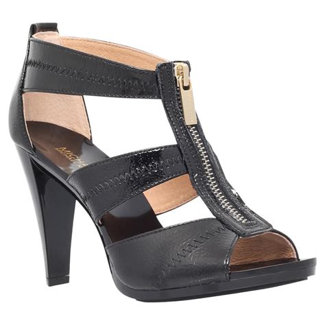 michael kors berkley sandal black|Michael Kors berkley denim sandals.